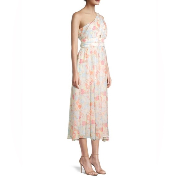 Sara Watercolor Floral Midi Dress size US2 XS - Picture 2 of 4